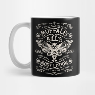 Buffalo Bill's Body Lotion Label Mug